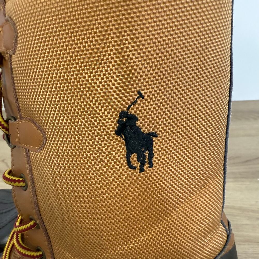 Ralph Lauren Men’s Brown Dark Brown Toe Snow Rain Boots Size 7 - Picture 5 of 13